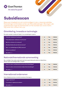 Subsidiescan van Grant Thornton